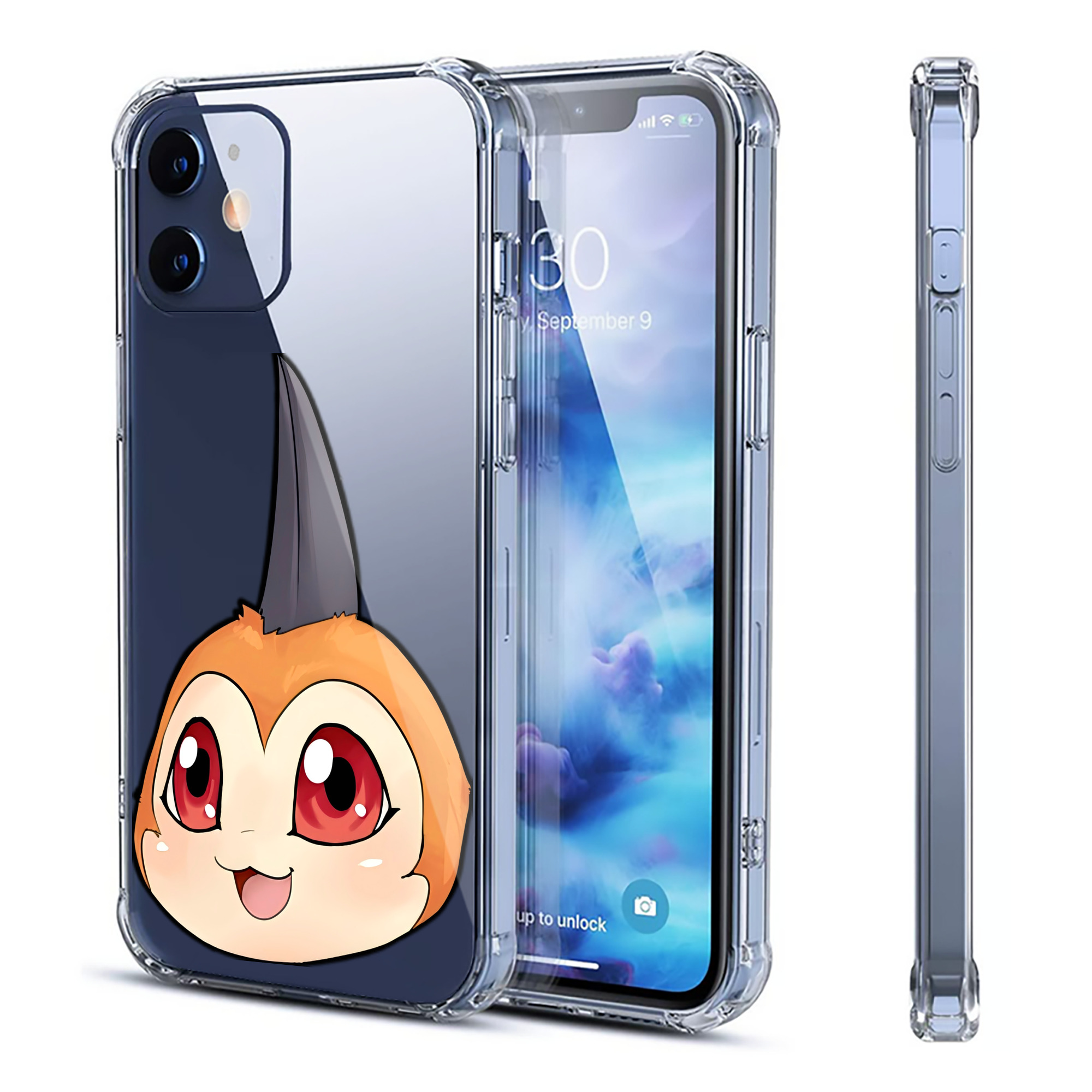 （画像用） Digimon デジタルモンスター/デジモン 【iPhone 12シリーズ対応】透明スマホケース（クリアソフトケース）